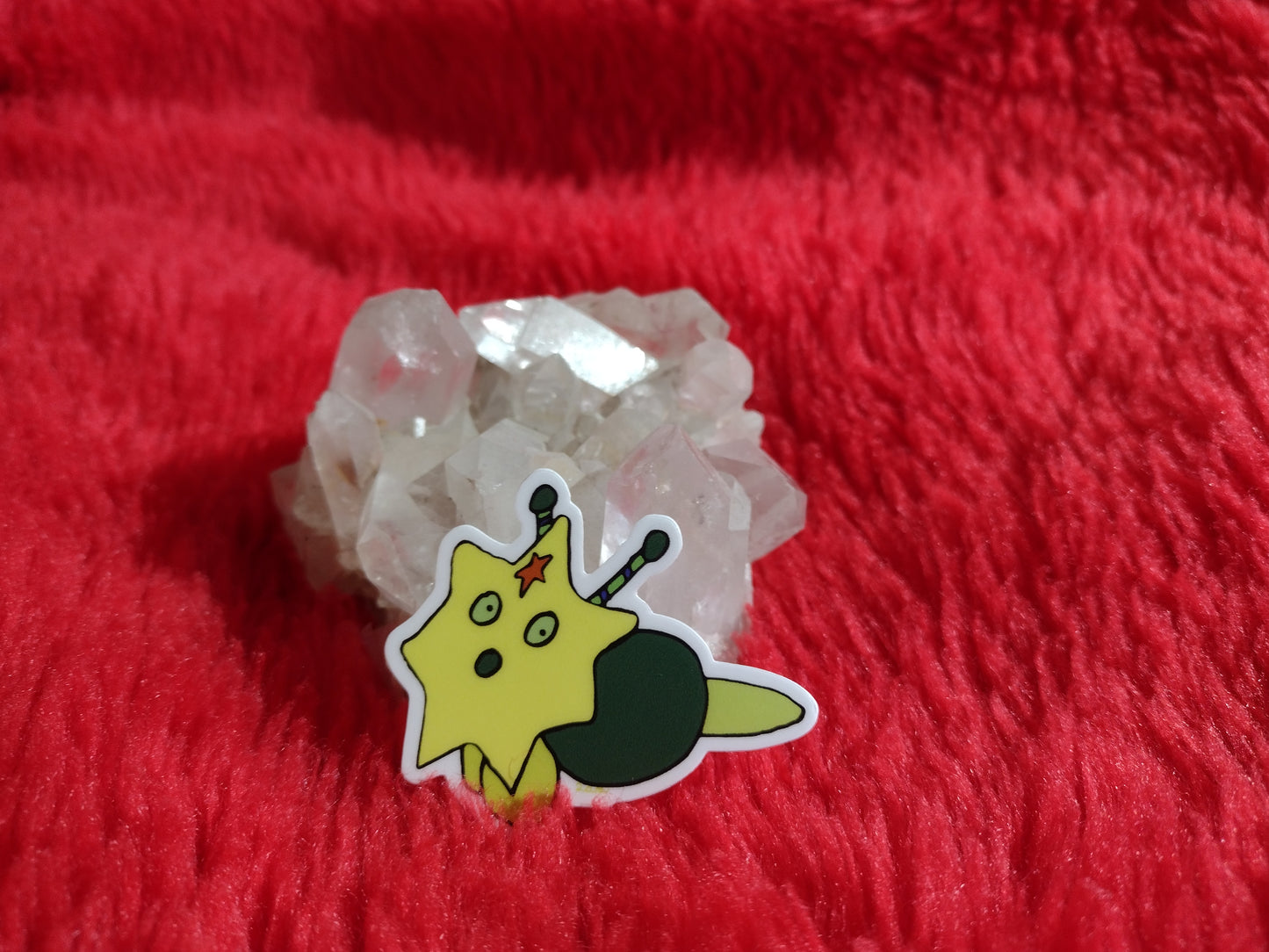 Green Larcunight Die cut Sticker 2″ × 1.67″