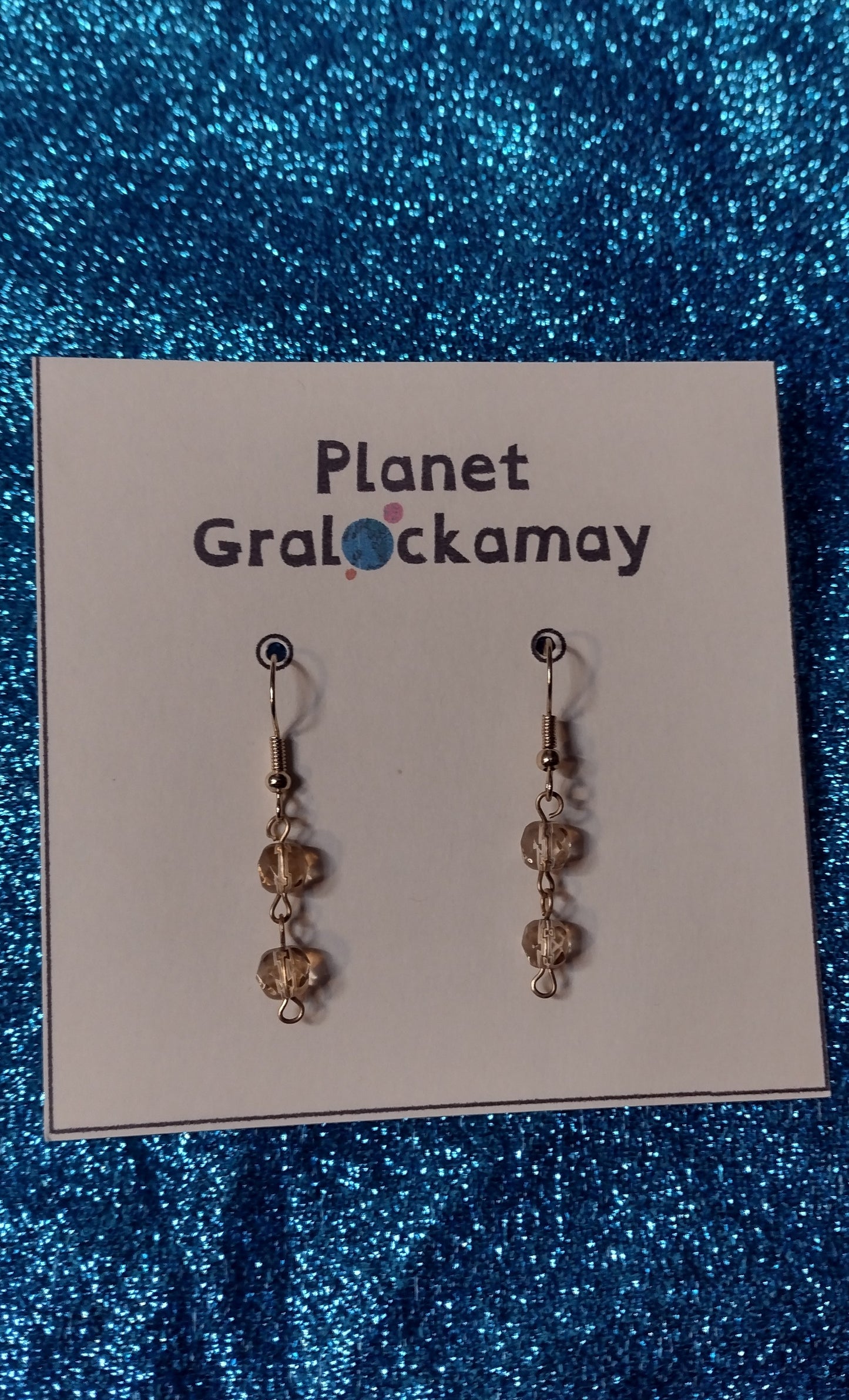 Clear Drop earrings 