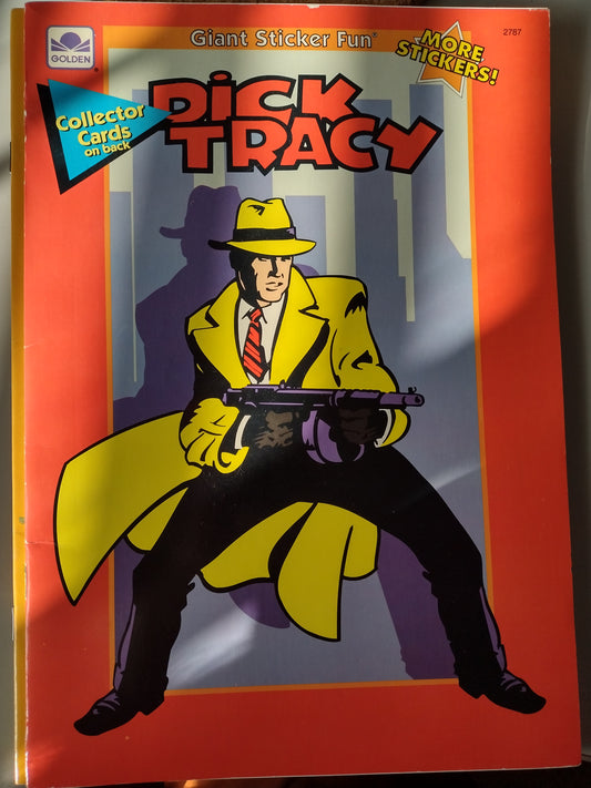 Dick Tracy Giant Sticker Fun by Golden 1990