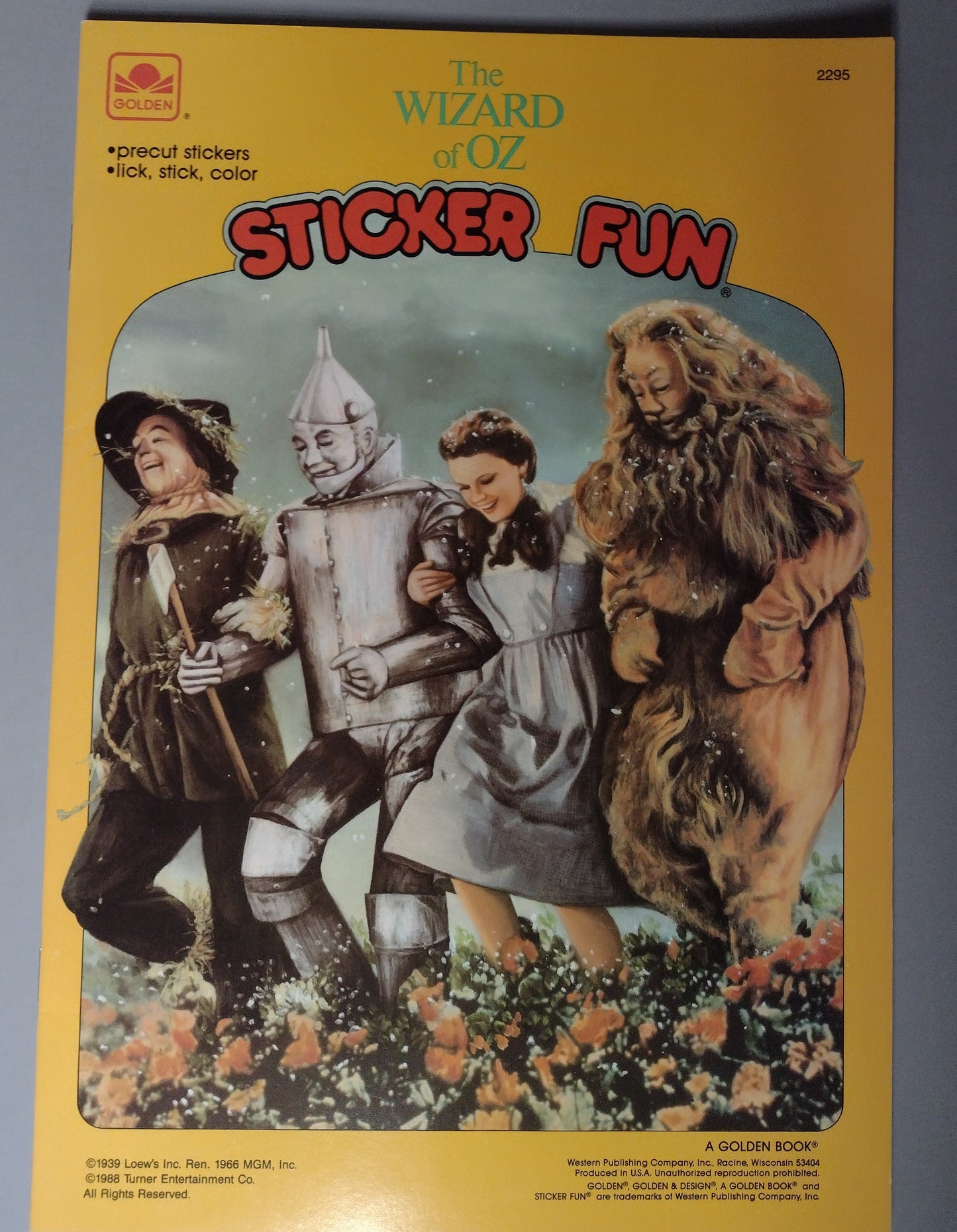 The Wizard of Oz-- Sticker Fun 1988