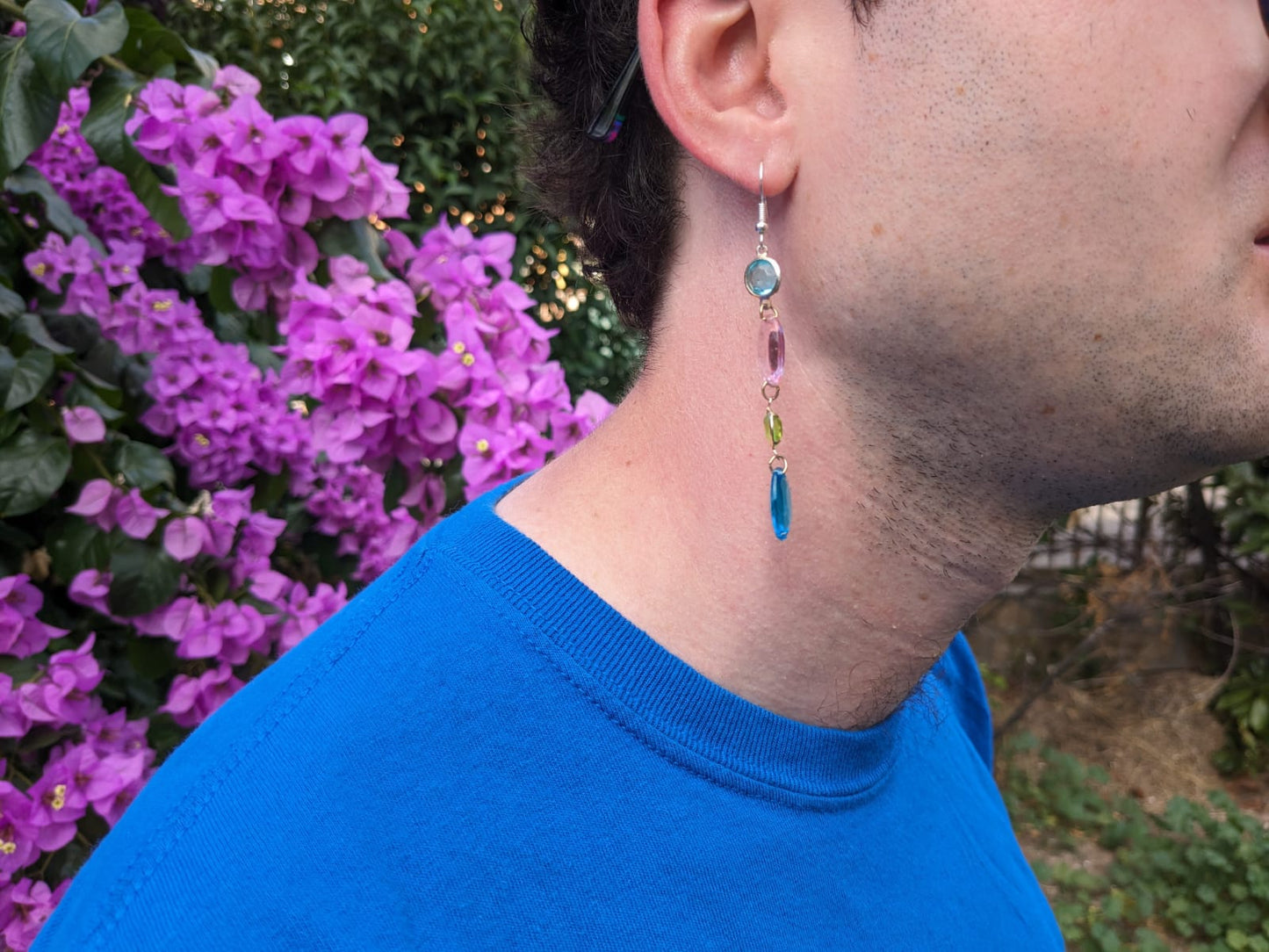 Multi Colored Drop Earring